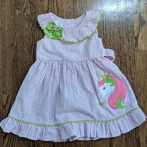 Seersucker unicorn dress